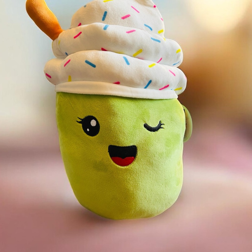 Toy Box Matcha Milkshake Large 16” Green & White Plush Collectible (NWT) -For 0+ - Picture 9 of 9
